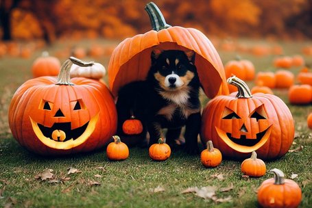 Halloween mit Hund - Achtung!