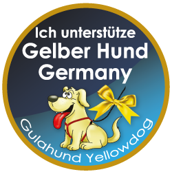 Gelber Hund - mehr Abstand bitte